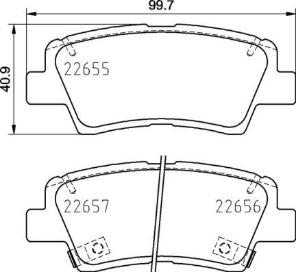 Brembo P 30 103 - Bremžu uzliku kompl., Disku bremzes adetalas.lv