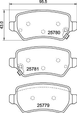 Brembo P 30 120 - Bremžu uzliku kompl., Disku bremzes adetalas.lv