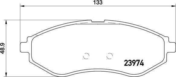 Brembo P 24 048 - Bremžu uzliku kompl., Disku bremzes adetalas.lv