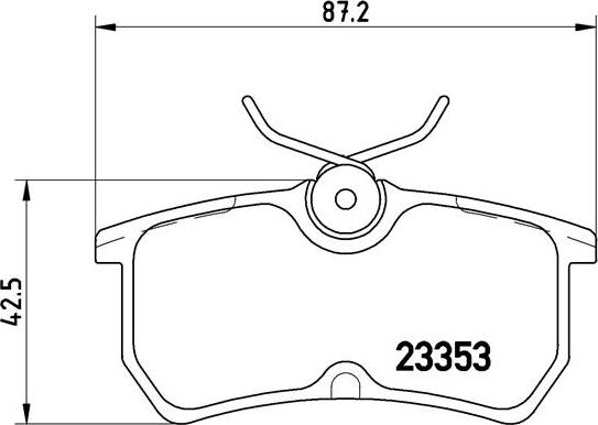 Brembo P 24 047 - Bremžu uzliku kompl., Disku bremzes adetalas.lv