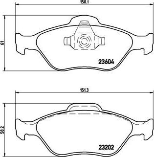 Brembo P 24 055 - Bremžu uzliku kompl., Disku bremzes adetalas.lv