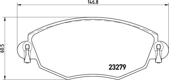 Brembo P 24 060 - Bremžu uzliku kompl., Disku bremzes adetalas.lv