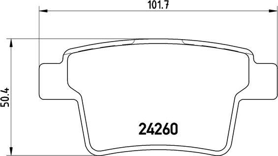 Brembo P 24 063 - Bremžu uzliku kompl., Disku bremzes adetalas.lv