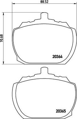 Brembo P 24 004 - Bremžu uzliku kompl., Disku bremzes adetalas.lv