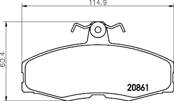 Brembo P 24 013 - Bremžu uzliku kompl., Disku bremzes adetalas.lv