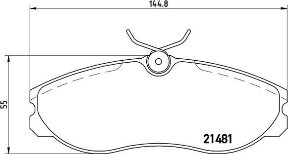 Brembo P 24 039 - Bremžu uzliku kompl., Disku bremzes adetalas.lv