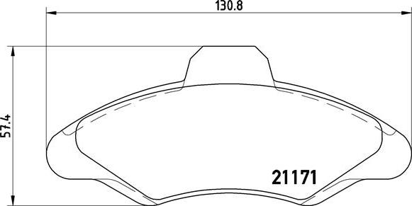 Brembo P 24 029 - Bremžu uzliku kompl., Disku bremzes adetalas.lv