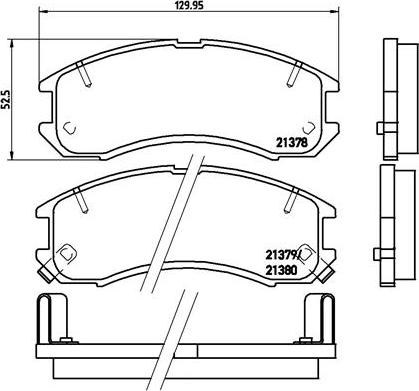 Brembo P 24 024 - Bremžu uzliku kompl., Disku bremzes adetalas.lv