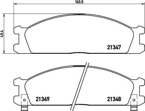 Brembo P 24 026 - Bremžu uzliku kompl., Disku bremzes adetalas.lv