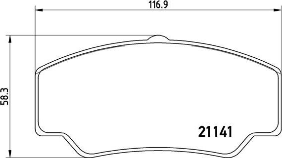 Brembo P 24 023 - Bremžu uzliku kompl., Disku bremzes adetalas.lv