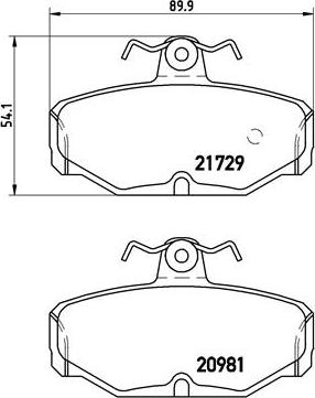 Brembo P 24 079 - Bremžu uzliku kompl., Disku bremzes adetalas.lv