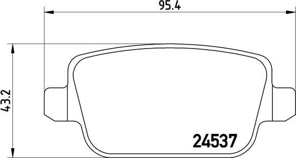 Brembo P 24 075 - Bremžu uzliku kompl., Disku bremzes adetalas.lv