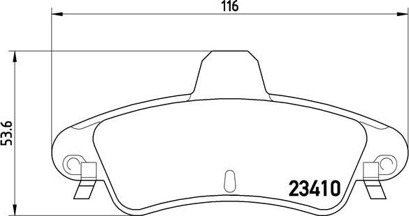 Brembo P 24 070 - Bremžu uzliku kompl., Disku bremzes adetalas.lv