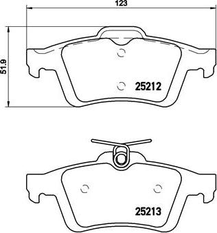 Brembo P 24 148X - Bremžu uzliku kompl., Disku bremzes adetalas.lv