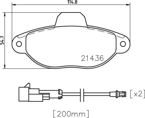 Brembo P 24 147X - Bremžu uzliku kompl., Disku bremzes adetalas.lv