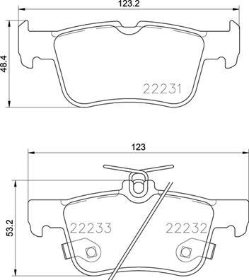 Brembo P 24 201 - Bremžu uzliku kompl., Disku bremzes adetalas.lv