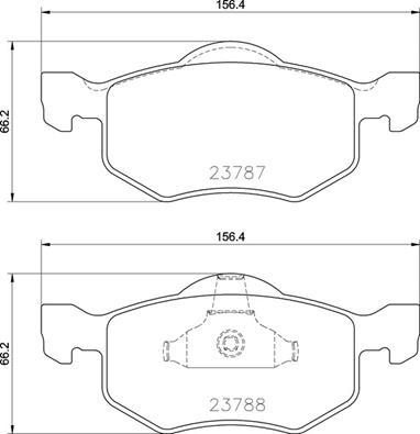 Brembo P 24 219 - Bremžu uzliku kompl., Disku bremzes adetalas.lv