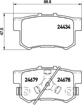 Magneti Marelli 363700428061 - Bremžu uzliku kompl., Disku bremzes adetalas.lv