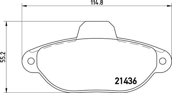 Brembo P 23 096 - Bremžu uzliku kompl., Disku bremzes adetalas.lv