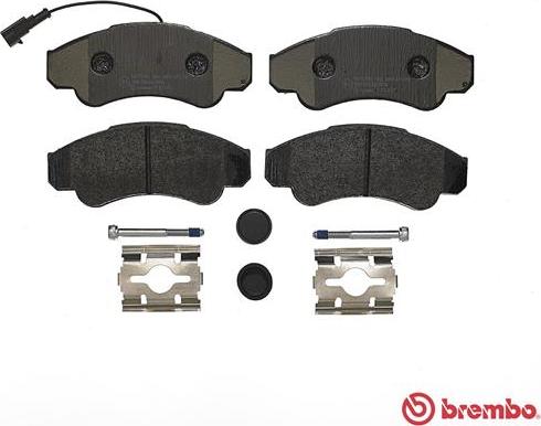 Brembo P 23 092 - Bremžu uzliku kompl., Disku bremzes adetalas.lv