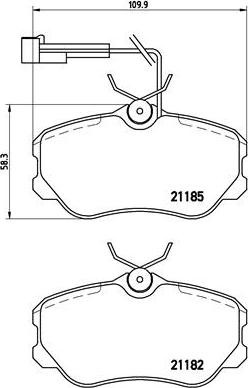 Brembo P 23 045 - Bremžu uzliku kompl., Disku bremzes adetalas.lv