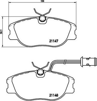 Brembo P 23 041 - Bremžu uzliku kompl., Disku bremzes adetalas.lv