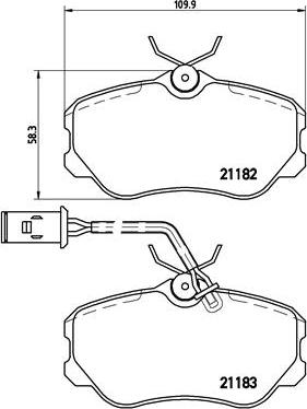 Brembo P 23 047 - Bremžu uzliku kompl., Disku bremzes adetalas.lv