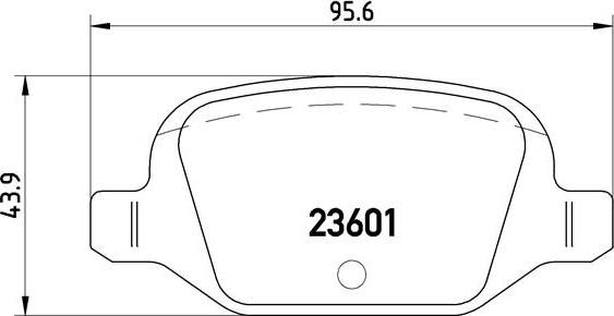 Brembo P 23 064 - Bremžu uzliku kompl., Disku bremzes adetalas.lv