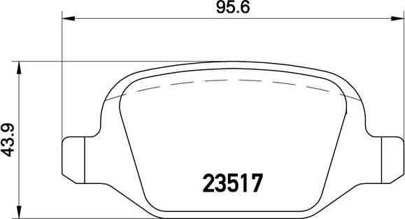 Brembo P 23 065 - Bremžu uzliku kompl., Disku bremzes adetalas.lv