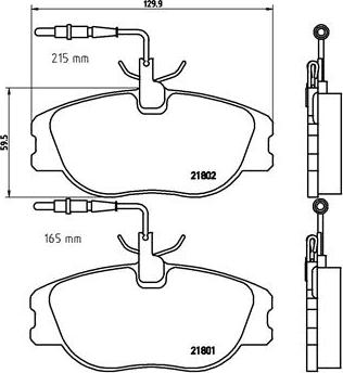 Brembo P 23 061 - Bremžu uzliku kompl., Disku bremzes adetalas.lv