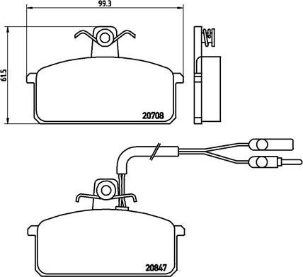 Brembo P 23 019 - Bremžu uzliku kompl., Disku bremzes adetalas.lv