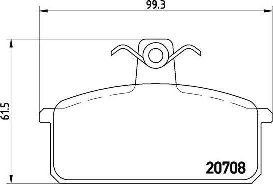 Brembo P 23 018 - Bremžu uzliku kompl., Disku bremzes adetalas.lv