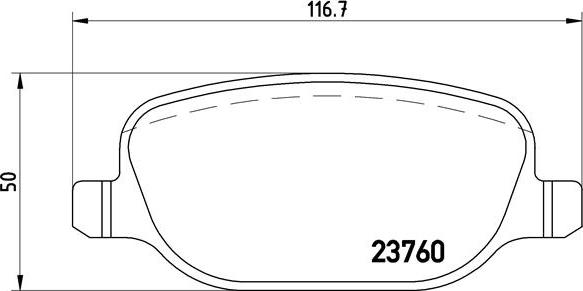 Brembo P 23 089 - Bremžu uzliku kompl., Disku bremzes adetalas.lv