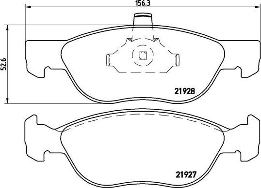 Brembo P 23 081 - Bremžu uzliku kompl., Disku bremzes adetalas.lv