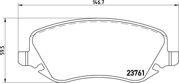 Brembo P 23 088 - Bremžu uzliku kompl., Disku bremzes adetalas.lv