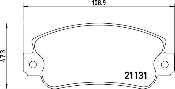 Brembo P 23 029 - Bremžu uzliku kompl., Disku bremzes adetalas.lv