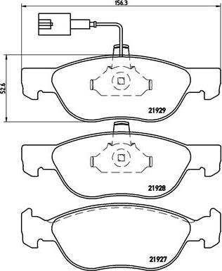 Brembo P 23 070 - Bremžu uzliku kompl., Disku bremzes adetalas.lv