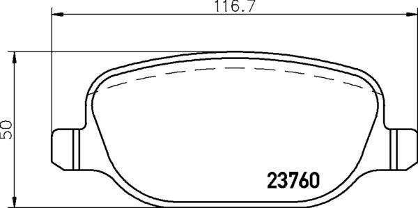 Brembo P 23 199 - Bremžu uzliku kompl., Disku bremzes adetalas.lv