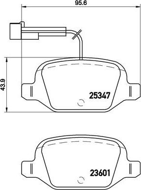 Brembo P 23 146 - Bremžu uzliku kompl., Disku bremzes adetalas.lv