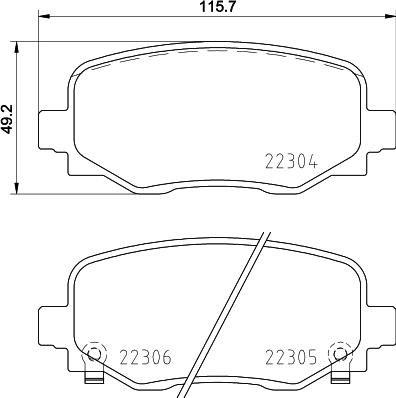 Brembo P 23 177 - Bremžu uzliku kompl., Disku bremzes adetalas.lv