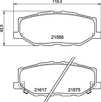 Brembo P 79 040 - Bremžu uzliku kompl., Disku bremzes adetalas.lv