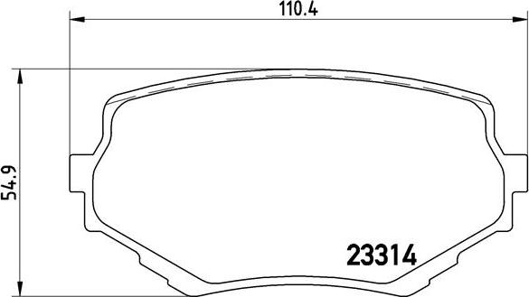 Brembo P 79 009 - Bremžu uzliku kompl., Disku bremzes adetalas.lv