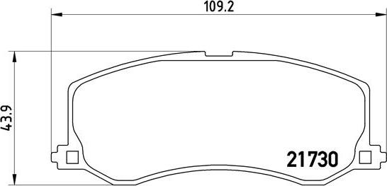 Brembo P 79 004 - Bremžu uzliku kompl., Disku bremzes adetalas.lv