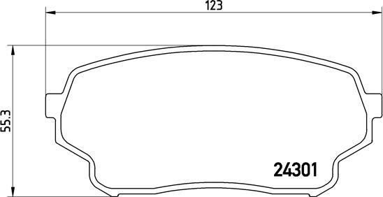 Brembo P 79 019 - Bremžu uzliku kompl., Disku bremzes adetalas.lv