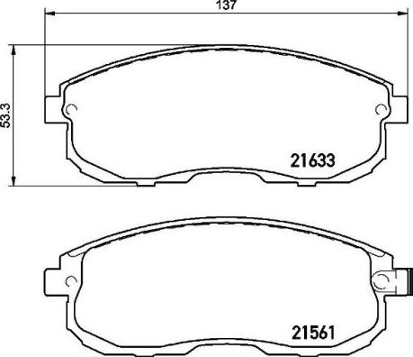 Brembo P 79 030 - Bremžu uzliku kompl., Disku bremzes adetalas.lv