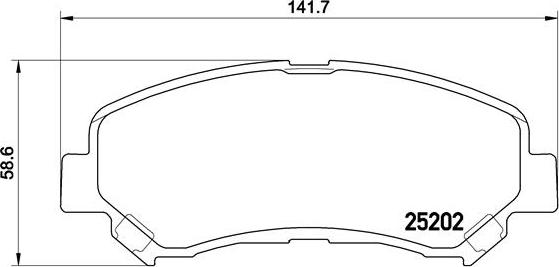 Brembo P 79 028 - Bremžu uzliku kompl., Disku bremzes adetalas.lv