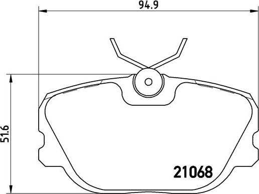 Brembo P 71 004 - Bremžu uzliku kompl., Disku bremzes adetalas.lv