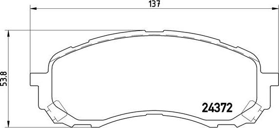 Brembo P 78 015 - Bremžu uzliku kompl., Disku bremzes adetalas.lv