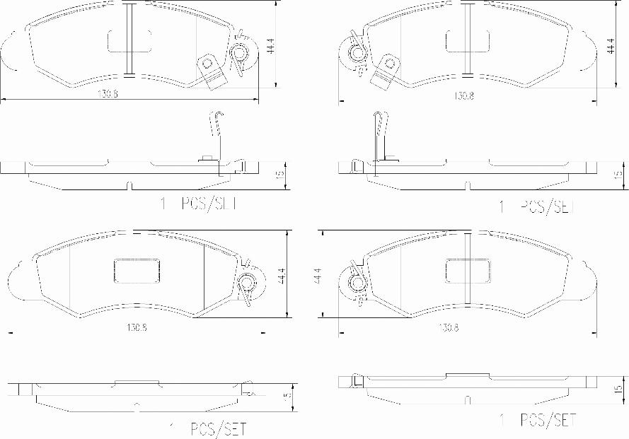 Brembo P78012N - Bremžu uzliku kompl., Disku bremzes adetalas.lv