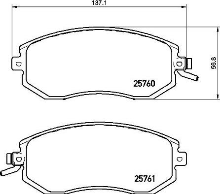 Brembo P 78 021 - Bremžu uzliku kompl., Disku bremzes adetalas.lv